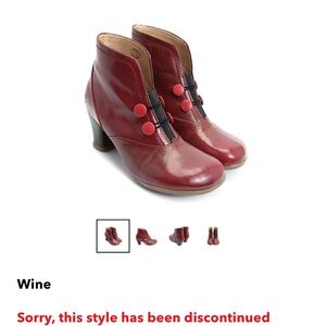 Fluevog Operetta Giulia red boots